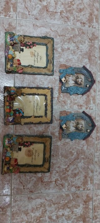 5 Marcos Resina Figuras Relieve