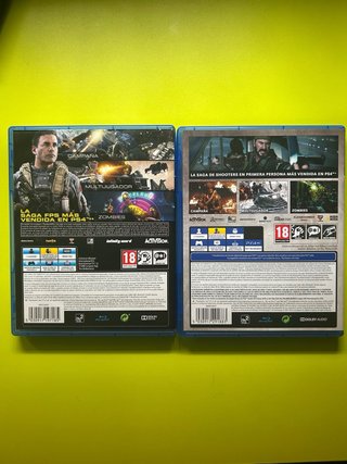 Lote 2 Juegos PS4 Call of Duty