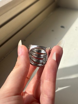 Anello Donna Argento con Strass Vintage a fasce