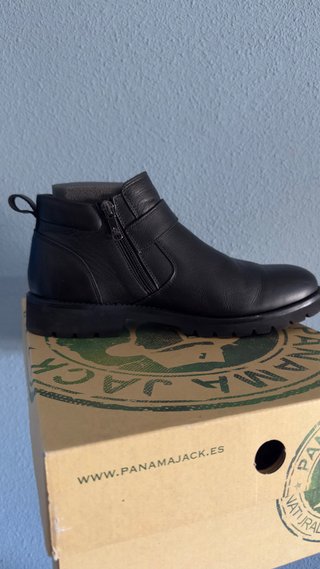 Botín Panama Jack Talla 42 Negro Piel nuevas
