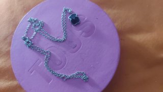 Collar Tous Mini Osito Onix Plata