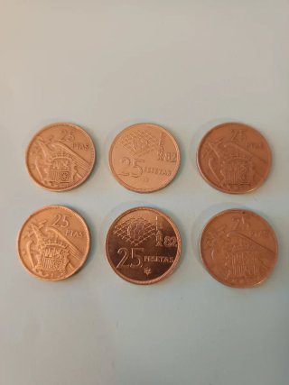 Lote de 114 Monedas y 2 Billetes de España (L1)