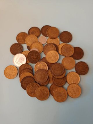 Lote de 114 Monedas y 2 Billetes de España (L1)