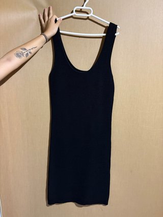 Vestido Negro Mango Talla L Sin Estrenar
