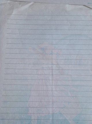 Carta y sobre perfumado años 80