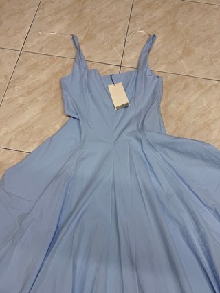 Vestido midi azul
