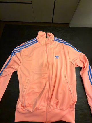 Felpa Adidas rosa e blu