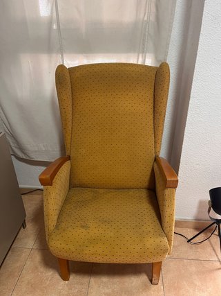 Sillones Orejeros Vintage Madera Roble