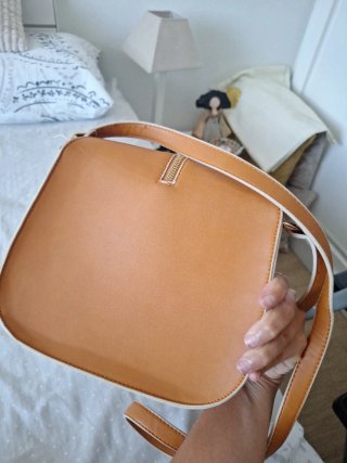 Bolso Mariamare Marrón y Dorado