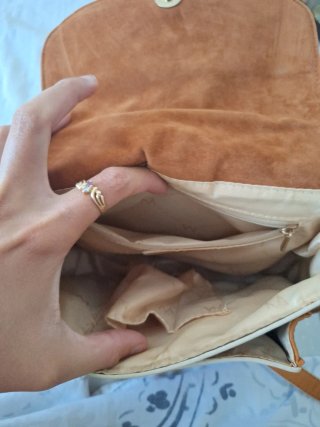 Bolso Mariamare Marrón y Dorado