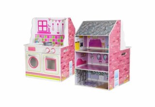 Casa Muñecas y Cocina 2en1 Stela MDF