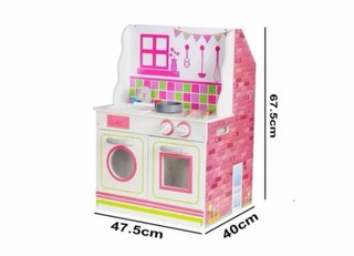 Casa Muñecas y Cocina 2en1 Stela MDF