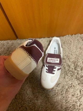 Zapatillas Adidas Samba Talla 39 Blancas/Burdeos