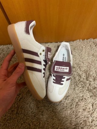 Zapatillas Adidas Samba Talla 39 Blancas/Burdeos