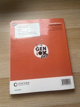 Matemáticas II 2 Bachillerato : Geniox