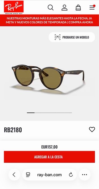 Gafas de Sol Ray-Ban RB2180 brown