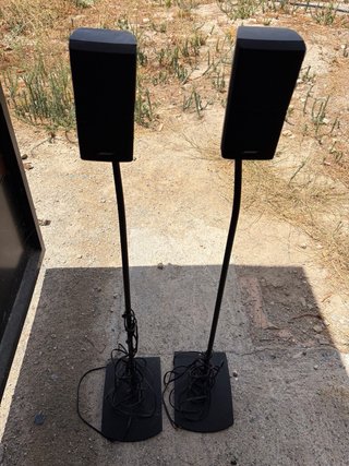 Altavoces Bose Acoustimass negros + Soportes