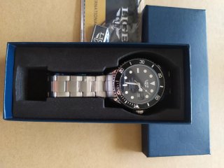 Reloj LIGE Caballero Negro y Plateado