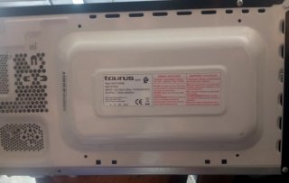 Microondas Taurus MW750MB Negro