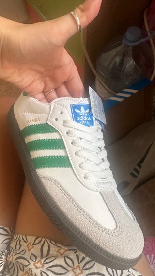Adidas Samba Blanco y Verde