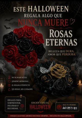 Rosas Eternas Halloween