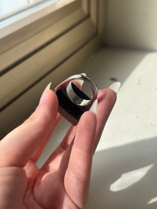 Anello Donna Design Moderno Geometrico Argento