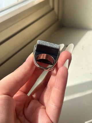 Anello Donna Design Moderno Geometrico Argento