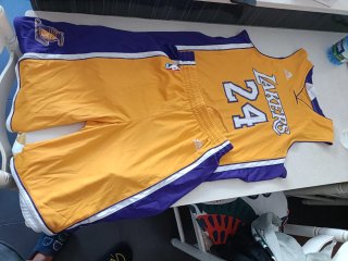 Pantalones Cortos  y camiseta Adidas Lakers Morado