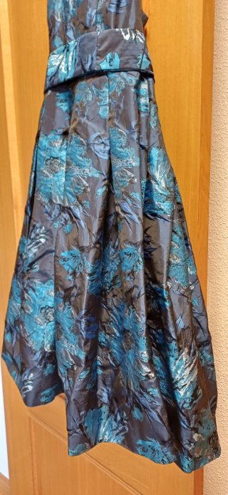 Vestido Fiesta/Boda Estampado Azul