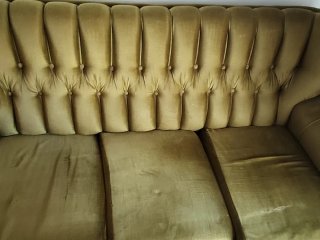 Sofá Cama Vintage Verde Oliva