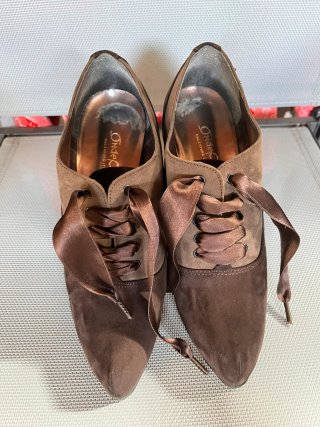 Scarpe Onde Piane scamosciate marroni