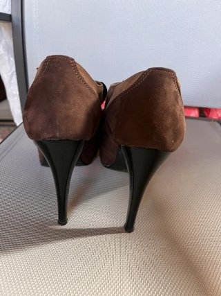 Scarpe Onde Piane scamosciate marroni