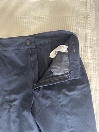 Pantalón azul recto tobillero