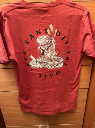 Camiseta Roja Vans Talla S