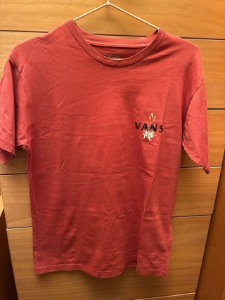 Camiseta Roja Vans Talla S