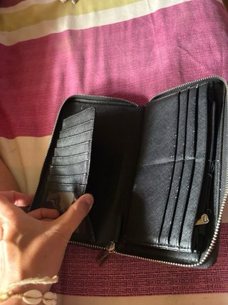 Monedero/tarjetero Stradivarius negro