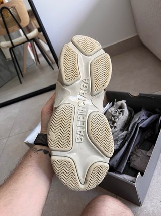 Balenciaga Triple S Talla 38 Beige/Gris