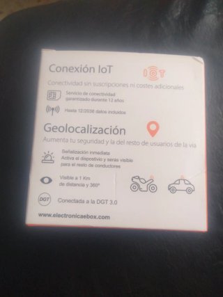 Luz de emergencia V16 EBOX Geolocalizada