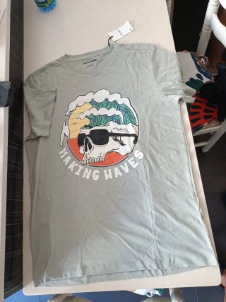 Camiseta Jack & Jones Hombre Talla M Verde