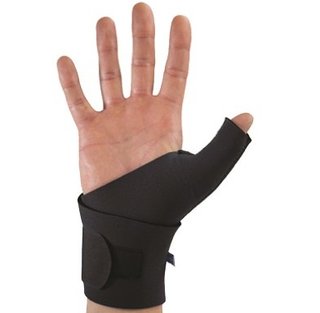 Muñequera elástica para dedo pulgar