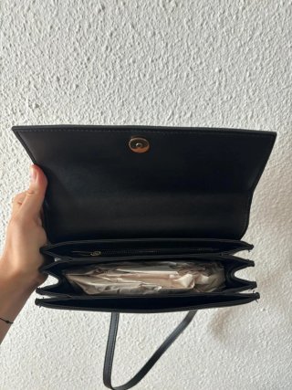 Bolso Zara Negro Talla M Nuevo