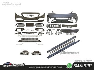 KIT DE CARROCERIA PARA MERCEDES CLASE C W205 LOOK C63 AMG