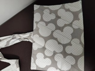 Porta pañales tela estampado Mickey