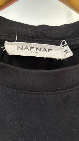 Camiseta Naf Naf Negra Femme Future Talla S