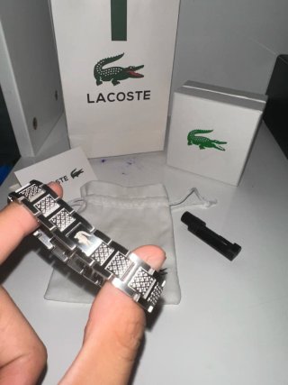 Pulsera Lacoste Hombre Plata
