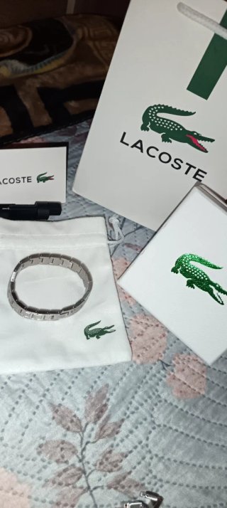 Pulsera Lacoste Hombre Plata