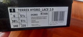 Botas Adidas Terrex Hydro Lace 2.0 Talla 38 2/3