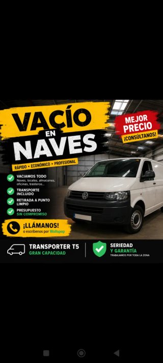 Limpieza de naves  y trasteros