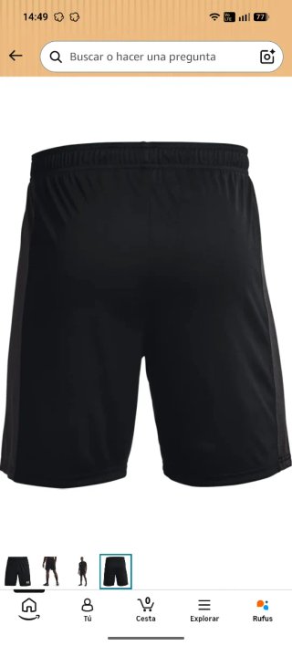 Pantalón corto Under Armour hombre negro