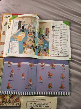 4 Enciclopedias español ingles. Regalo abecedario